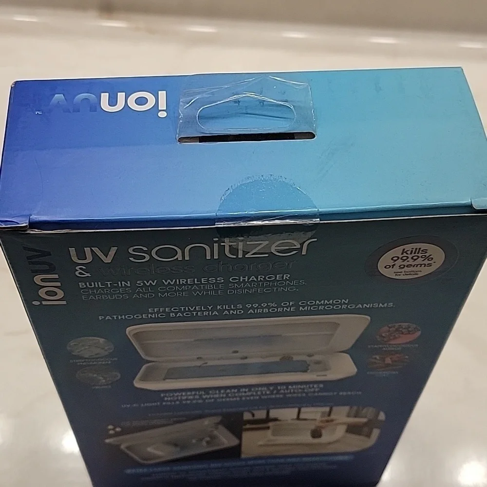 Wireless charger and UV sanitizer